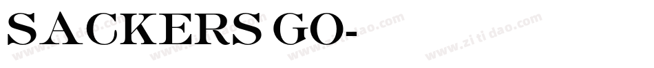 SACKERS GO字体转换